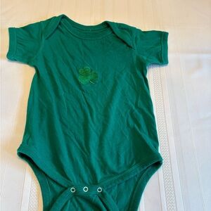 Lucky Clover Green Kids Bodysuit